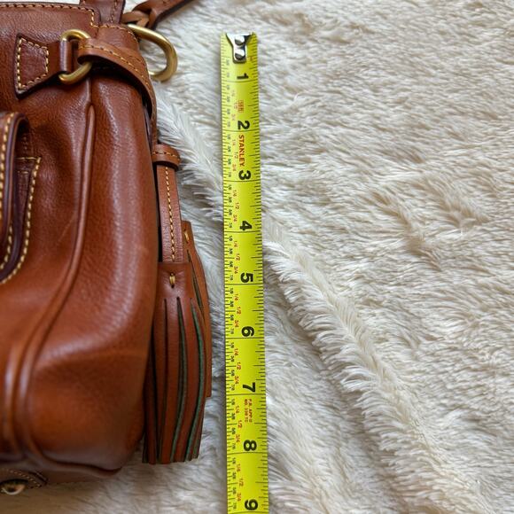 Dooney & Bourke Florentine Leather Satchel Saddle Shoulder Bag Quiet Luxury - Picture 16 of 16